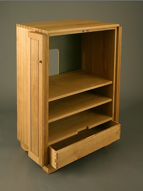 Large cabinet with folding double doors